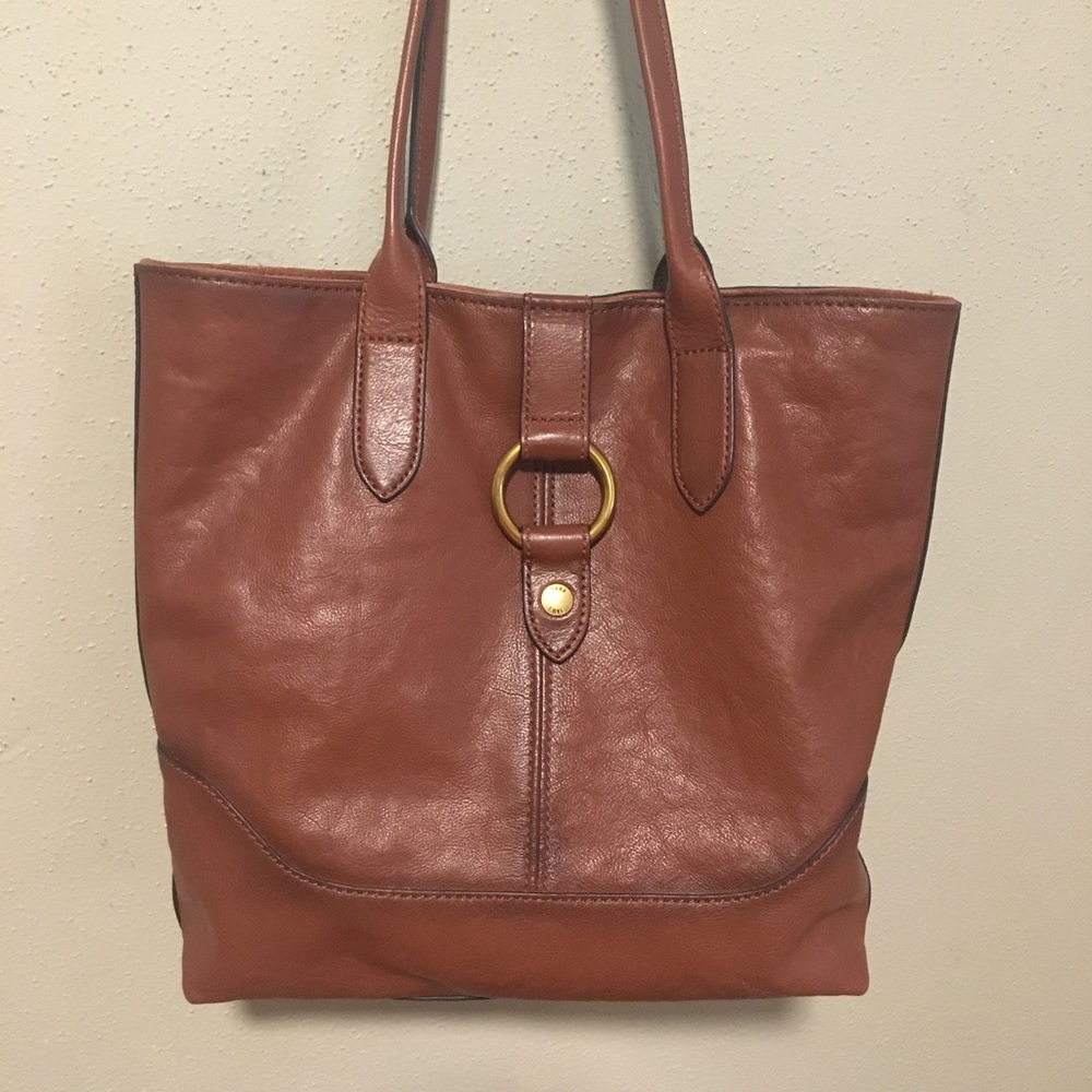 Frye Cognac leather tote